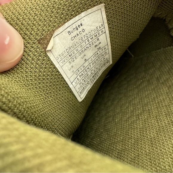 Chaco Womens Brown Leather Green Detail Azula Mesh Casual Hiking Shoe Size 7 - Picture 11 of 11